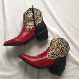 Snake Print Nasty Gal Boots